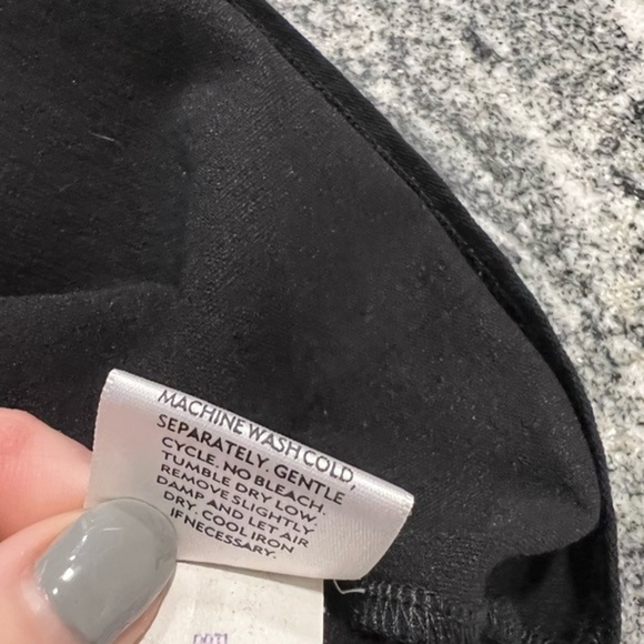 Eileen Fisher Rayon Blend Simple Black Dress - Picture 12 of 12